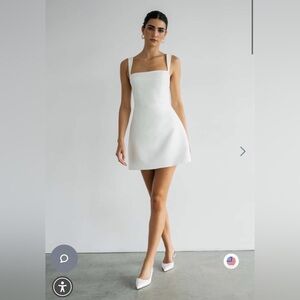 Jenny Yoo White Mini Dress